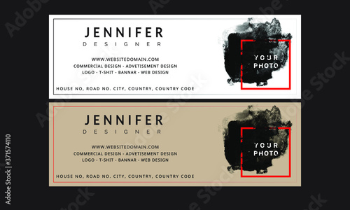 Flat & modern email signature design for professional and commercial use