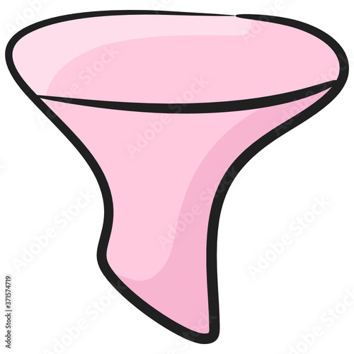 
Trendy design of funnel icon, editable vector of sales funnel in doodle style 
