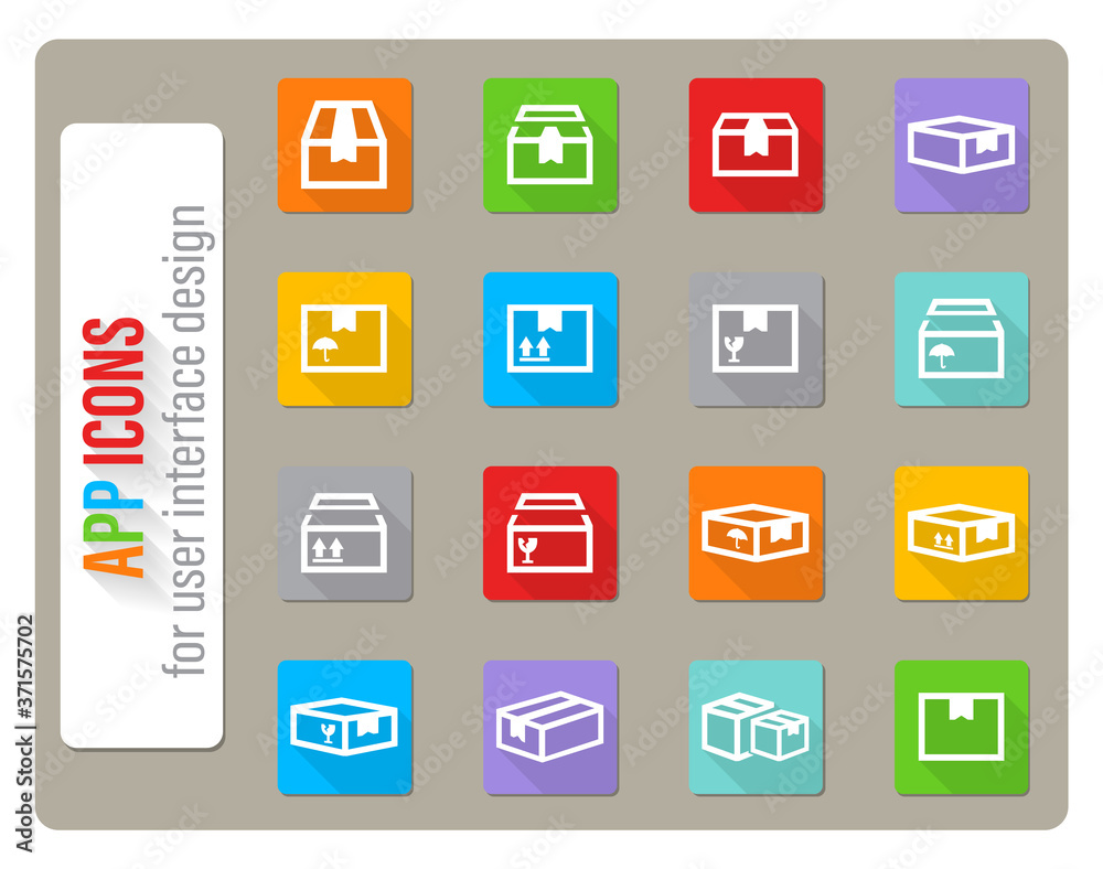 box icon set box icon set