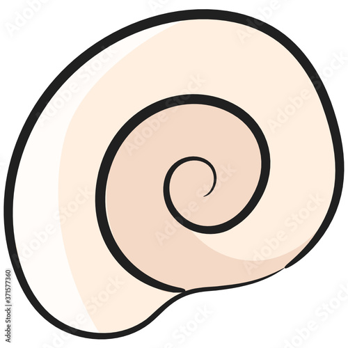 
Editable icon design of bivalve mollusc in trendy doodle style 
