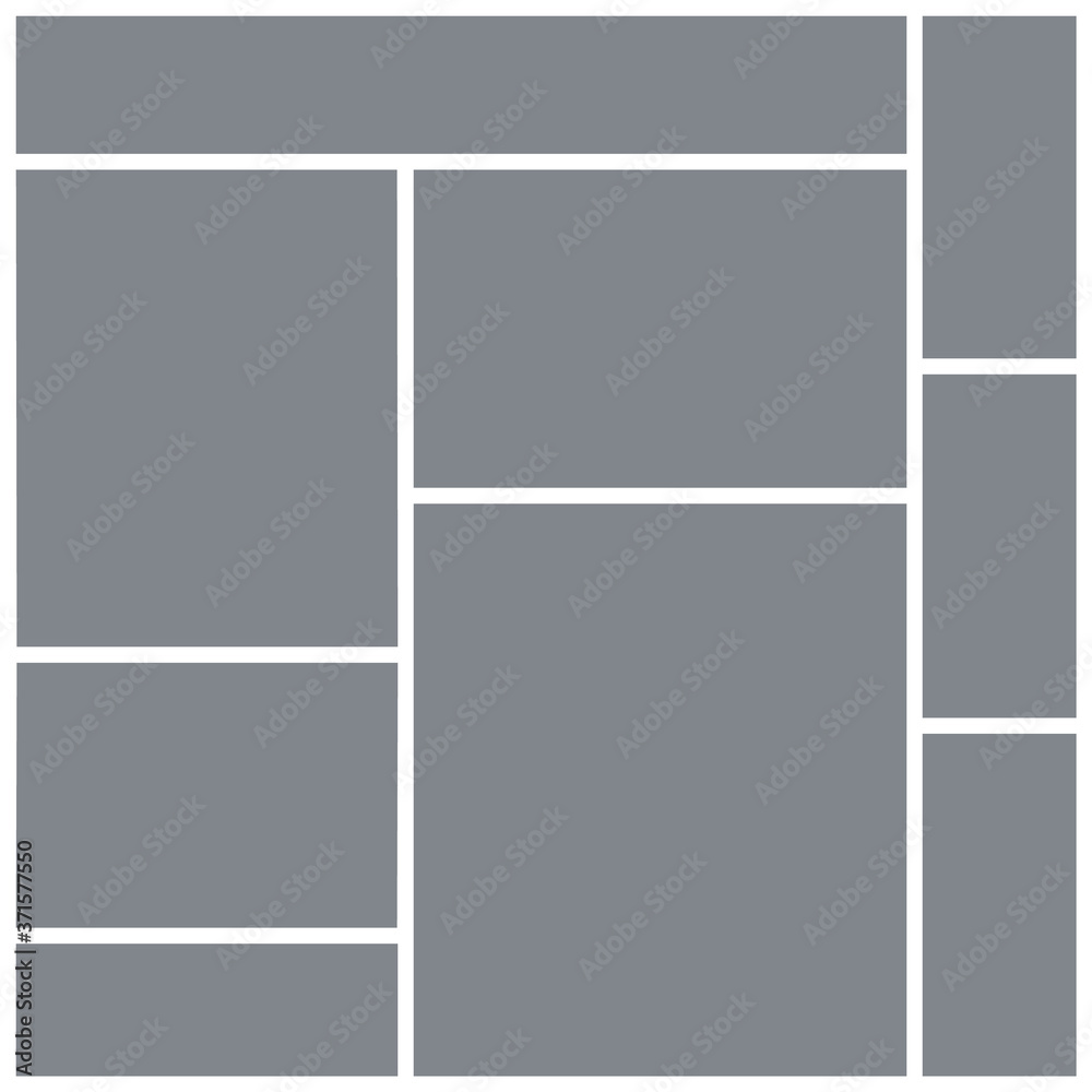 Photo collage template. Square mood board. Vector. Mosaic frame banner. Picture grid. Moodboard background. Photography album layout. Branding presentation. Minimalist illustration. Photoframe mockup Photo collage template. Square mood board. Vector. Mosaic frame banner. Picture grid. Moodboard background. Photography album layout. Branding presentation. Minimalist illustration. Photoframe mockup