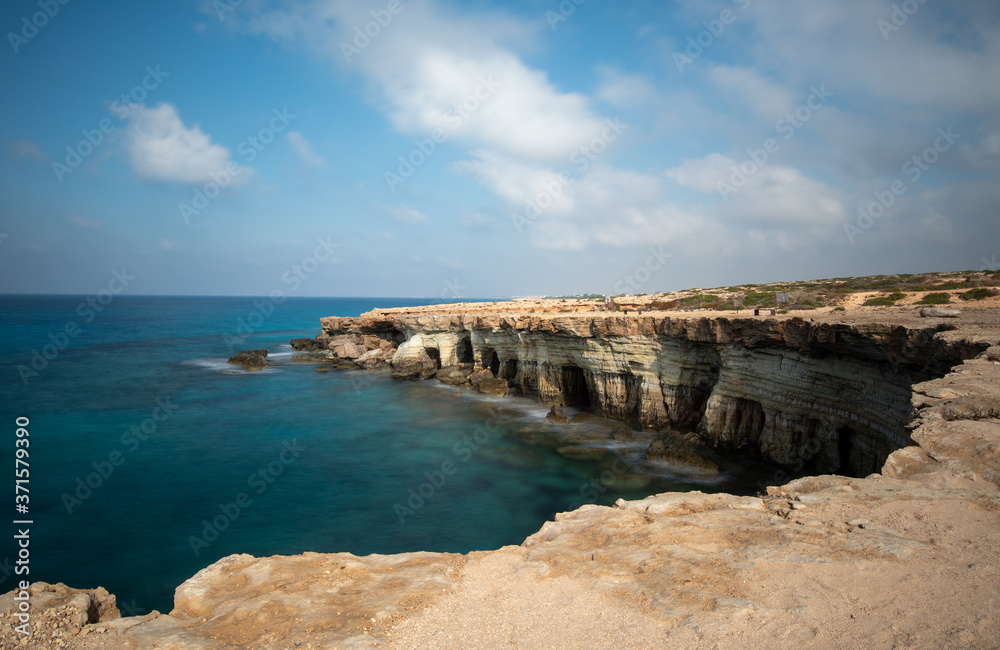 Cape Greko or Cape Greco sea caves Ayia Napa in Cyprus