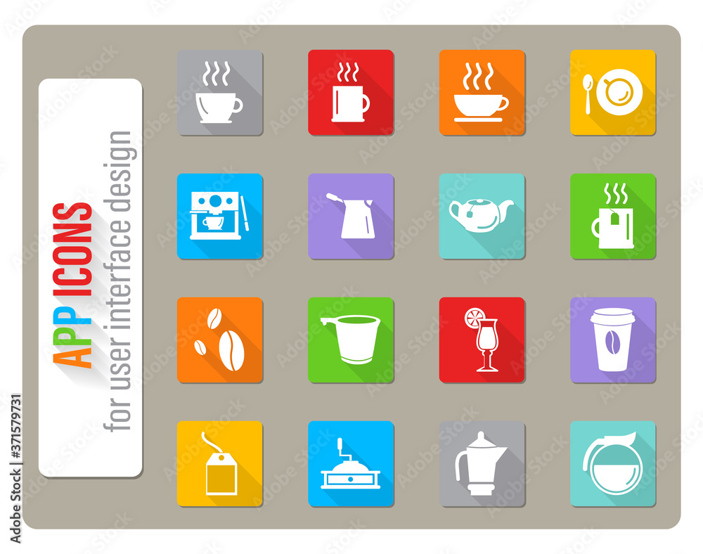 cafe icon set cafe icon set