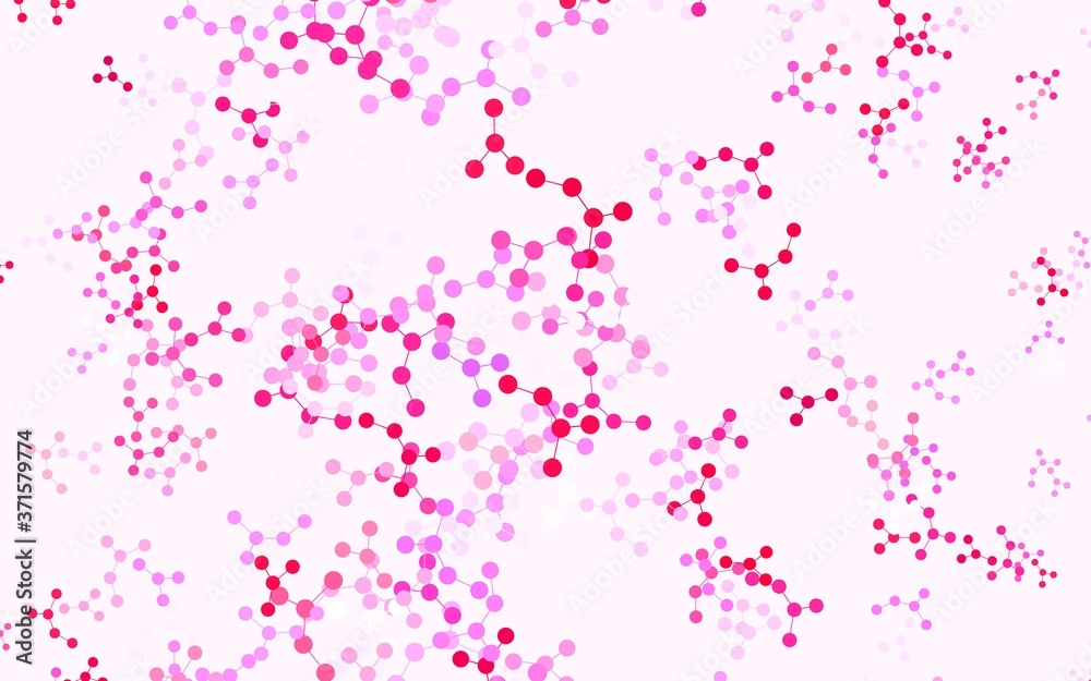 Light Purple, Pink vector template with artificial intelligence structure.