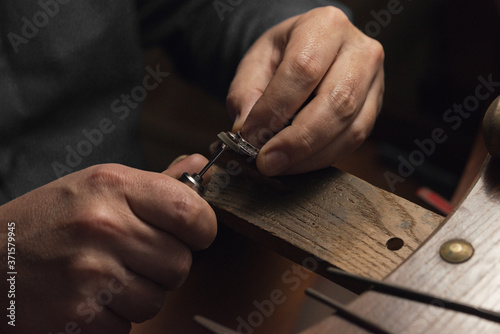 Photography Working desk for craft jewelery making with professional tools