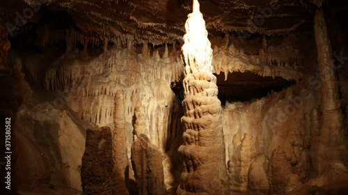 Cave of Balzarca. Moravian Karst - the famous caves of the Czech Republic, one of the most famous in Europe photo