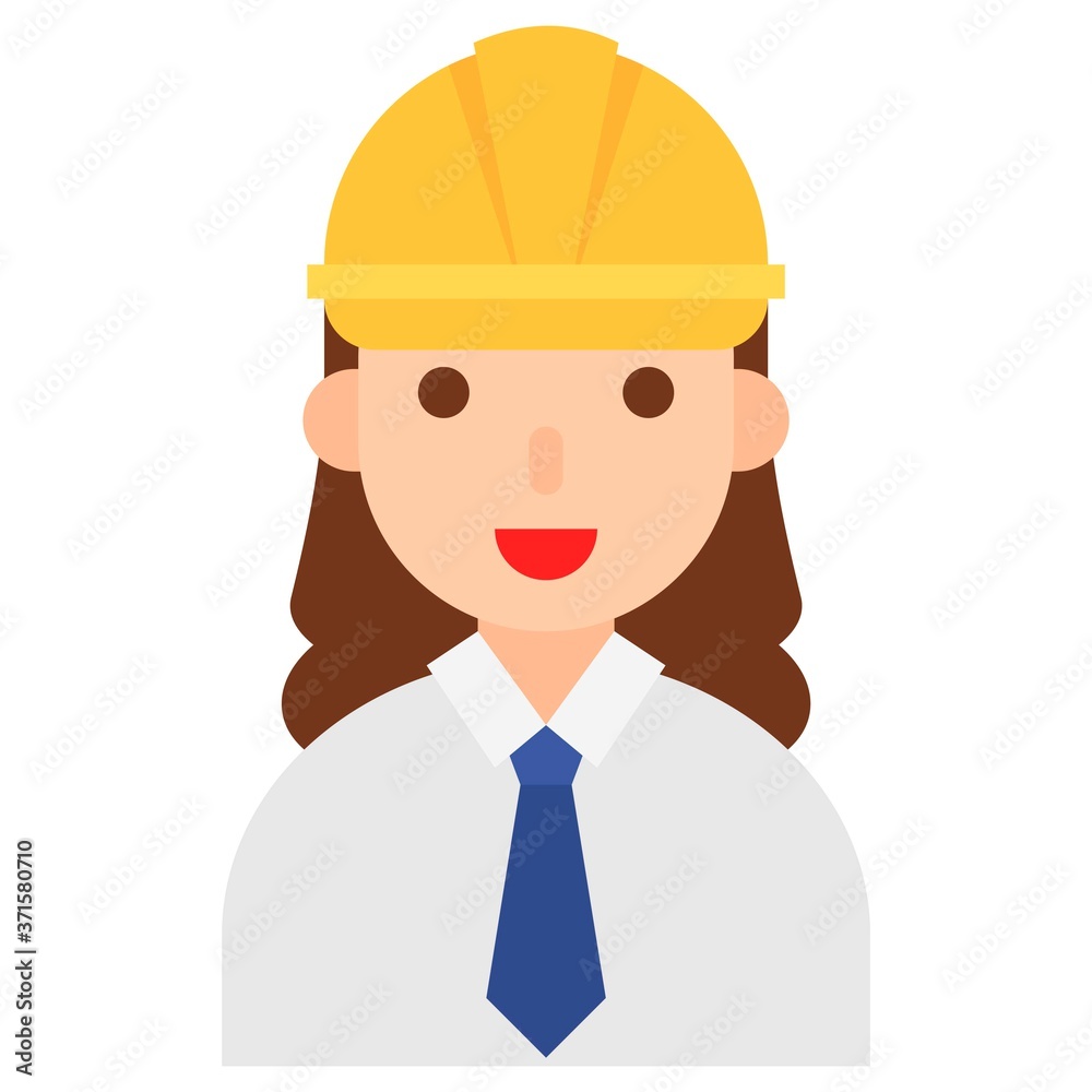 Architect icon, profession and job vector illustration Architect icon, profession and job vector illustration