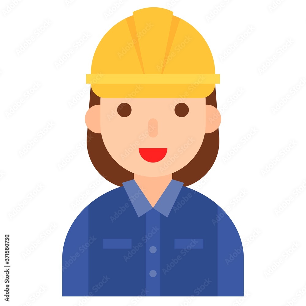 Electrician icon, profession and job vector illustration Electrician icon, profession and job vector illustration