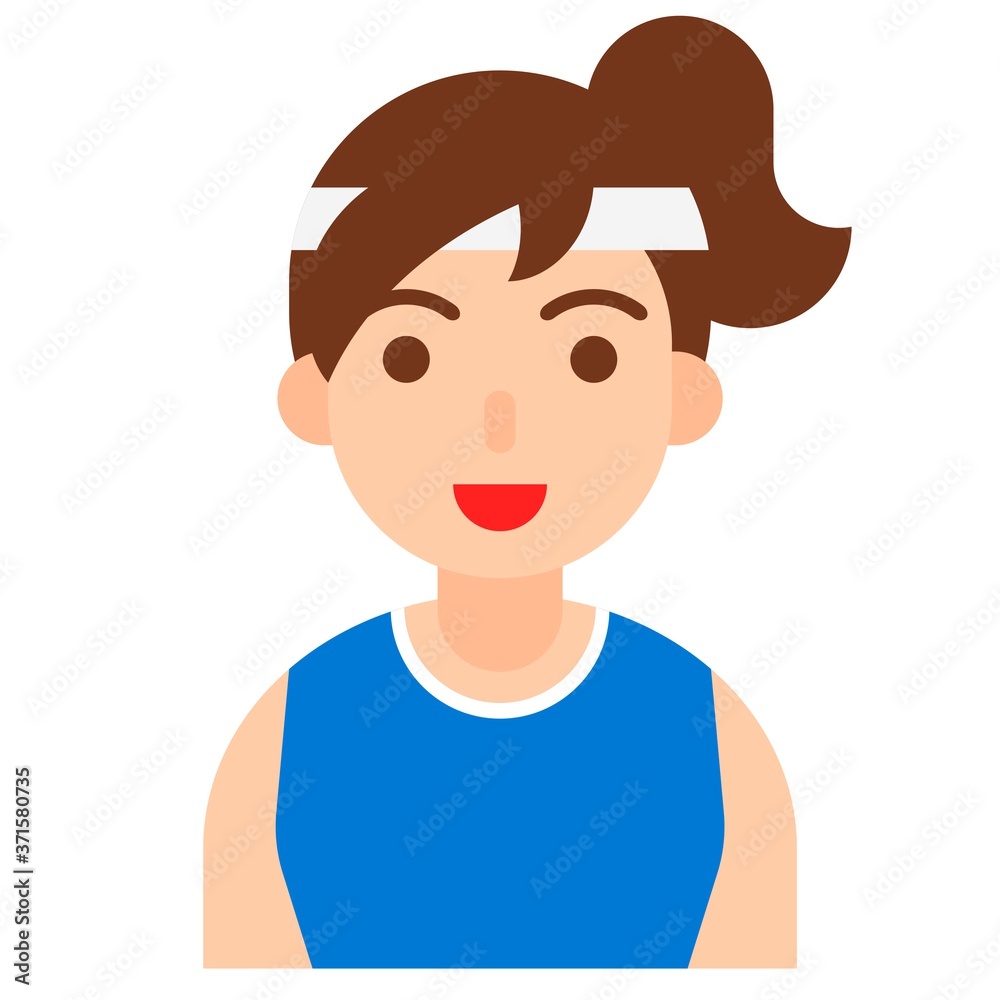 Athlete icon, profession and job vector illustration Athlete icon, profession and job vector illustration