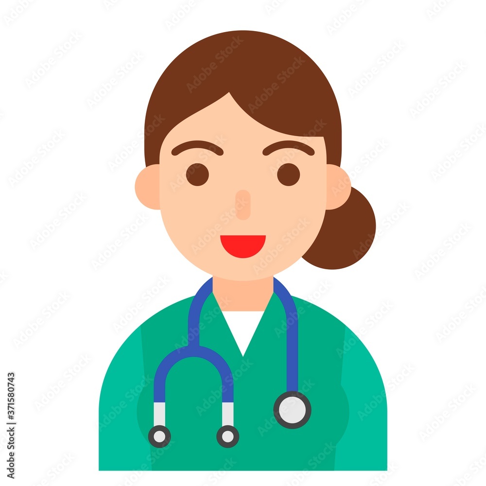 Doctor icon, profession and job vector illustration Doctor icon, profession and job vector illustration