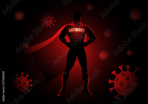 Superhero as antibody against viruses