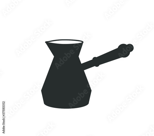 Turkish coffee icon. Turkish coffee pot. Turks icon. 