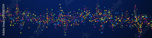 Festive incredible confetti. Celebration stars. Ra