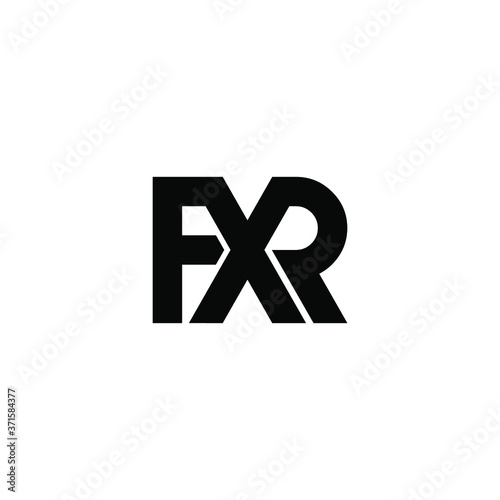 fxr letter original monogram logo design