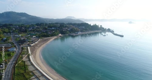 ［空撮］《宮城県》気仙沼・大島　小田の浜海水浴場