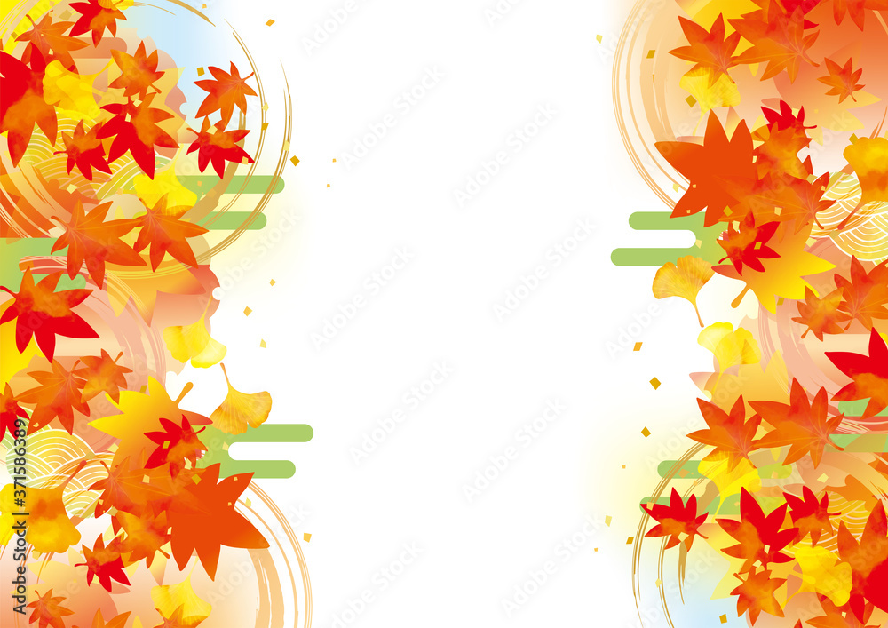 秋の紅葉の背景素材 秋の紅葉の背景素材