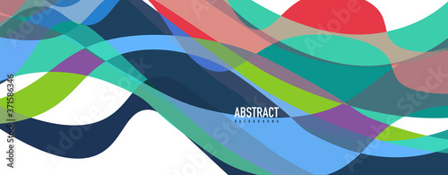 Fluid wave colorful abstract background. Dynamic colorful vibrant vector design