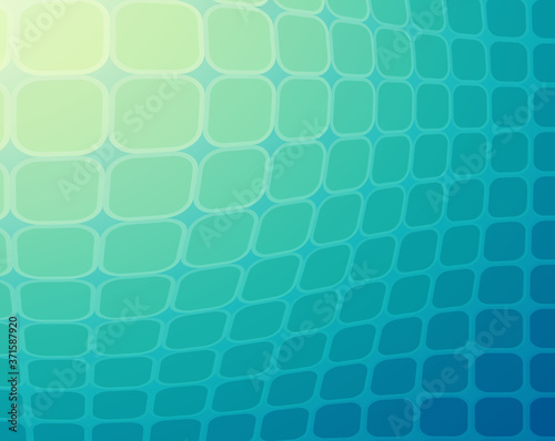 Abstract background with square pattern, 3D water vector illustration.