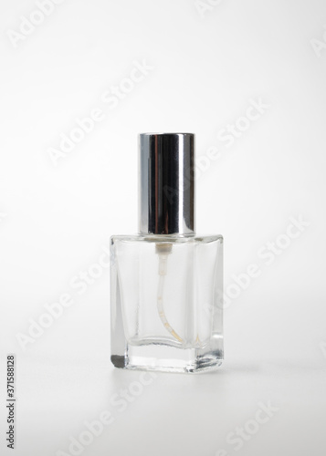 perfume, deodorant, freshener spray bottle. Product packaging mockup