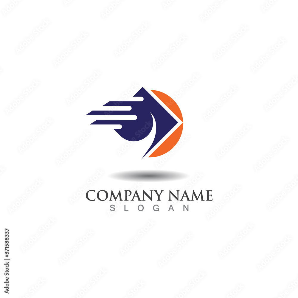 Logistic Logo for express business and delivery company template Logistic Logo for express business and delivery company template