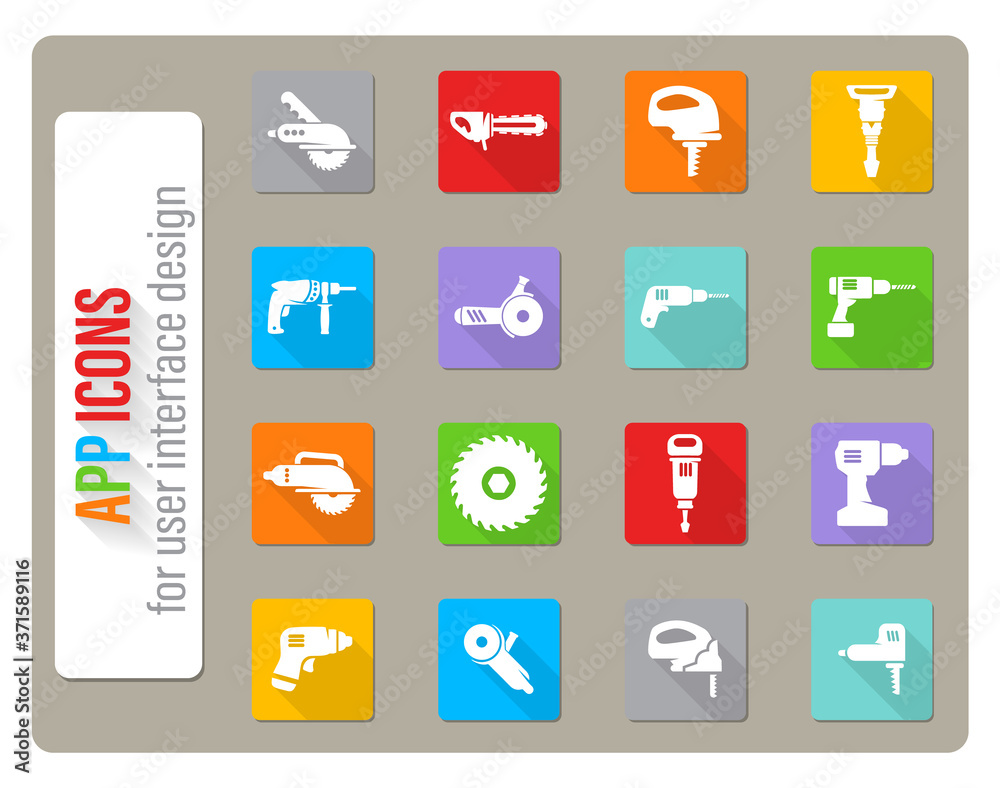 tools icon set