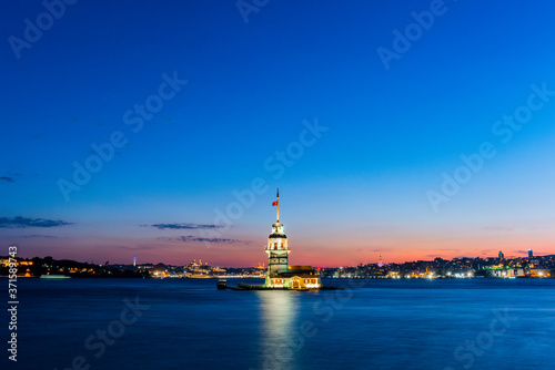 Maiden's Tower in Istanbul, Turkey.