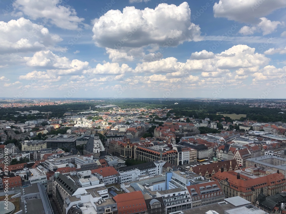 panorama of Leipzig