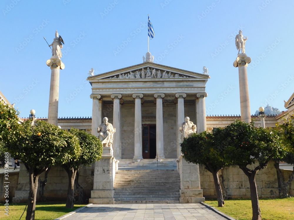 Fototapeta premium The National Academy building, in Athens, Greece