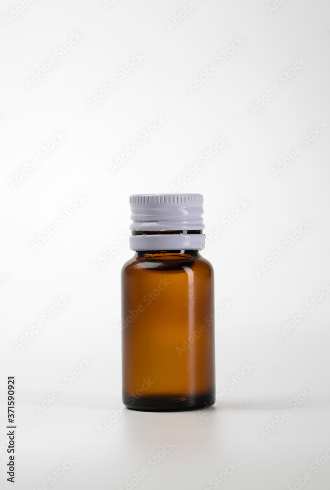 Blank Glass Medical Bottle mockup Isolated on White Background Blank Glass Medical Bottle mockup Isolated on White Background