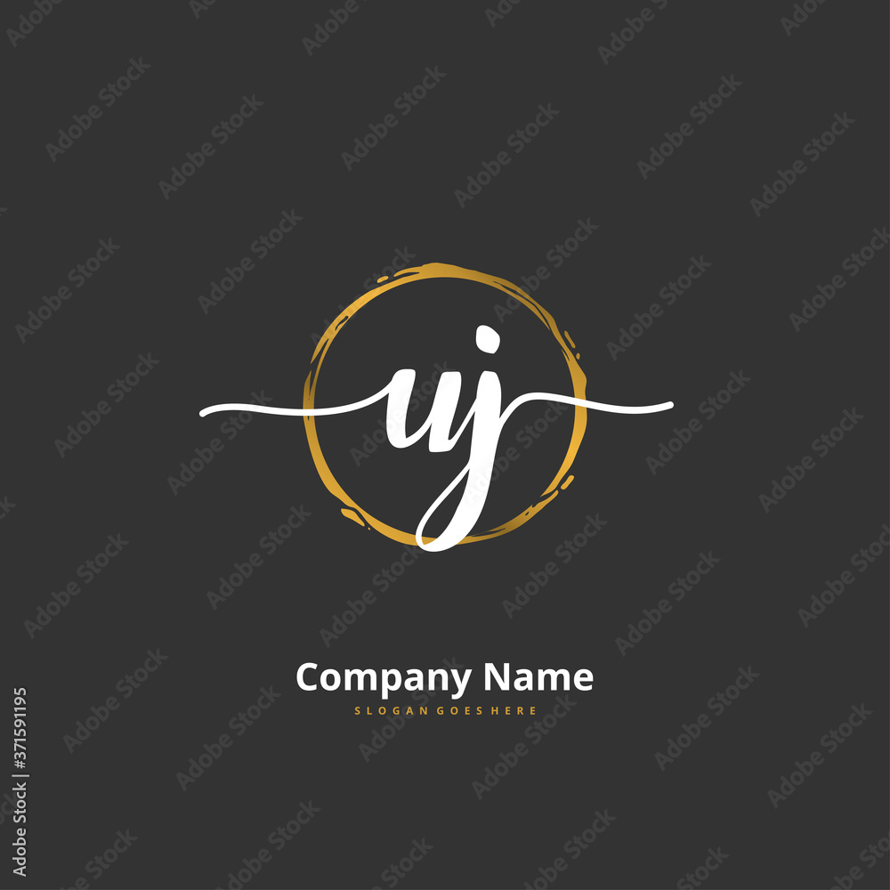 U J UJ Initial handwriting and signature logo design with circle. Beautiful design handwritten logo for fashion, team, wedding, luxury logo. U J UJ Initial handwriting and signature logo design with circle. Beautiful design handwritten logo for fashion, team, wedding, luxury logo.