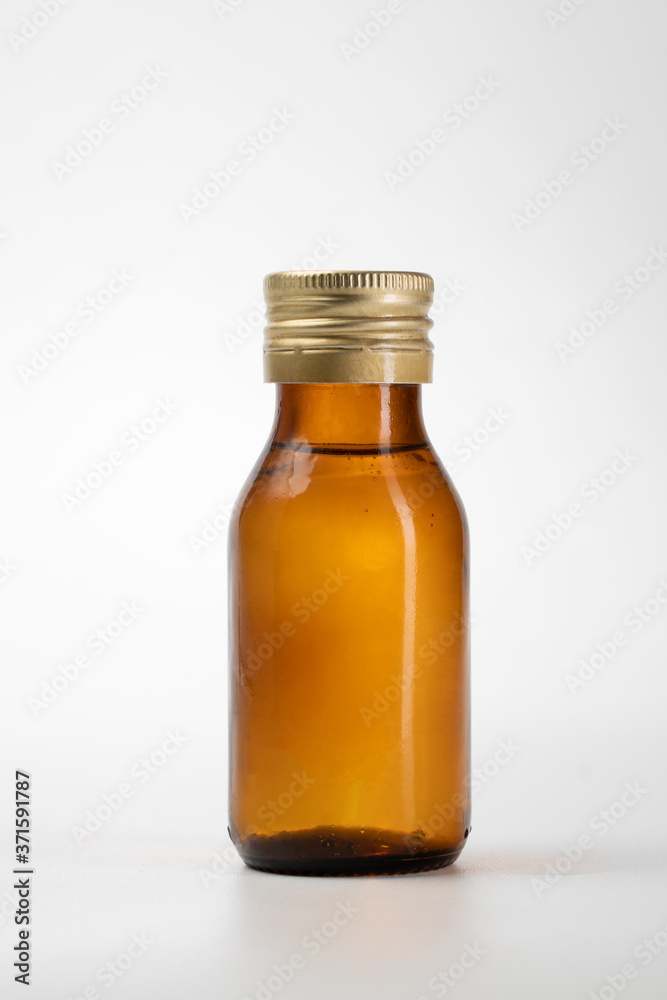 Blank Glass Medical Bottle mockup Isolated on White Background Blank Glass Medical Bottle mockup Isolated on White Background