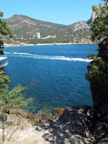 sea, mountains, summer, sunny