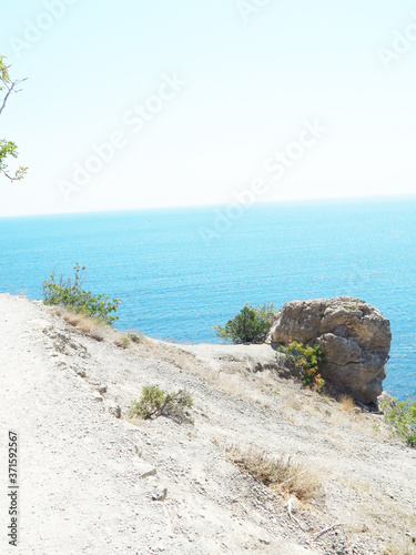 rocks, sea, sunny, summer, vacation