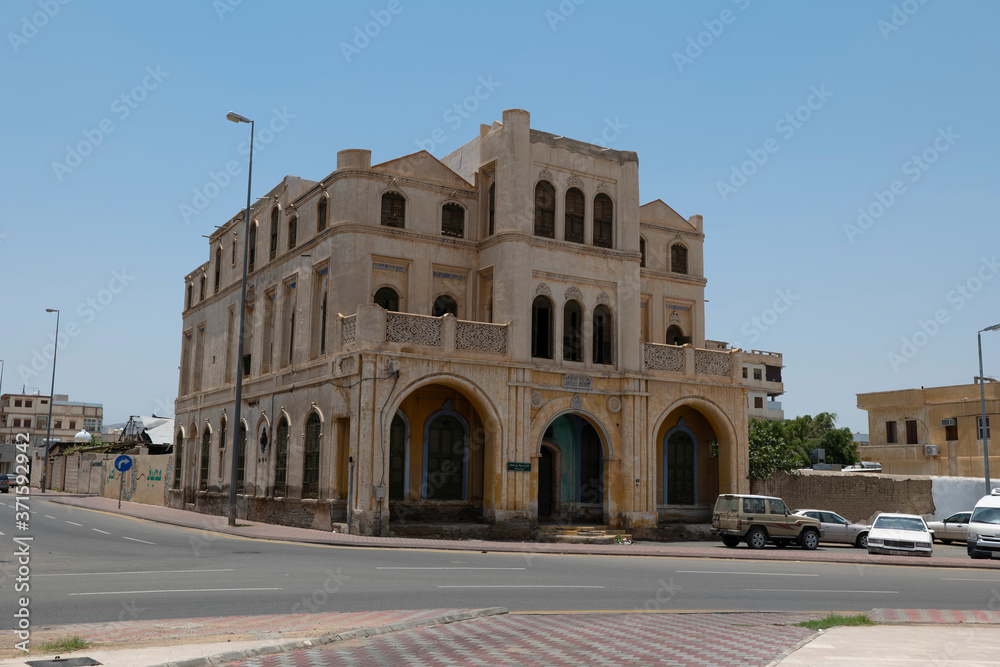 Dilapidated historical buildings in Taif city, western Saudi Arabia 
