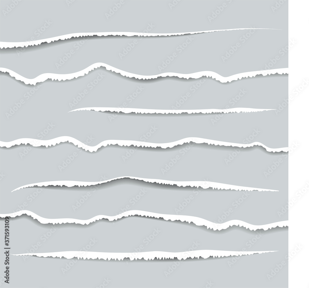 Torn edges paper pattern. Vector illustration. Torn edges paper pattern. Vector illustration.