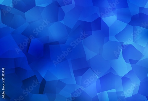 Light BLUE vector backdrop with memphis shapes.