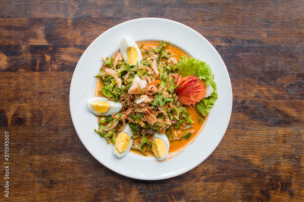 Yum Tua Poo Fresh shrimp (Wing Bean Shrimp Salad Fresh shrimp)