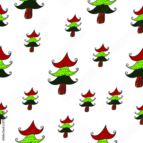 asymmetrical vector seamless pattern with stylized colorful background for your design