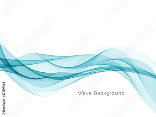 Modern stylish blue wave background