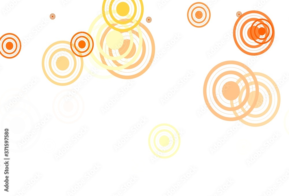 Light Orange vector background with spots, lines. Light Orange vector background with spots, lines.