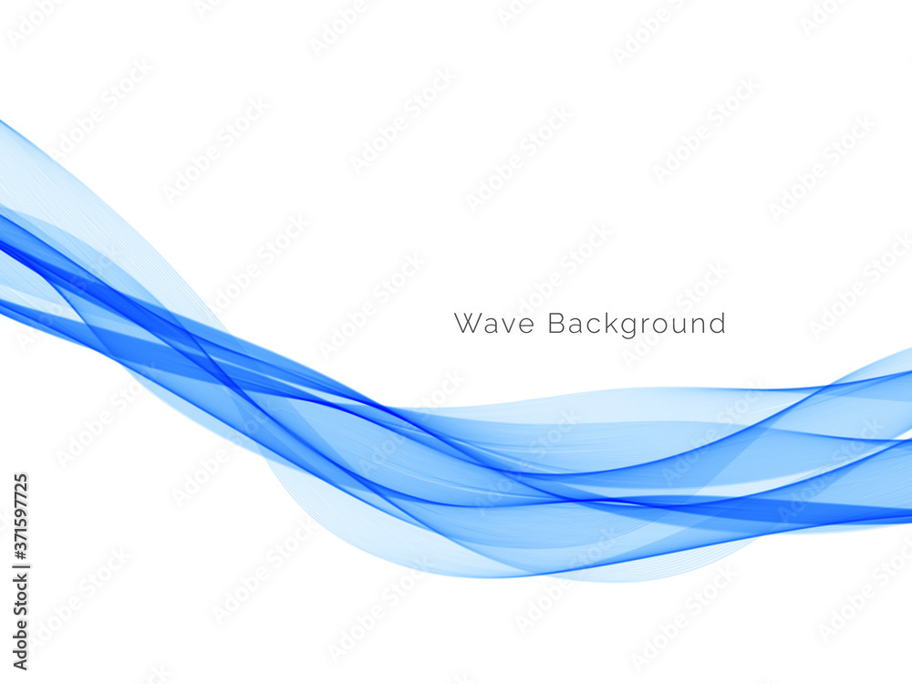 Naklejka premium Blue wave design abstract background