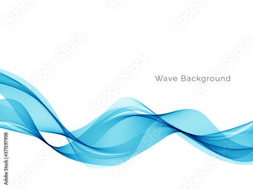 Modern stylish blue wave background