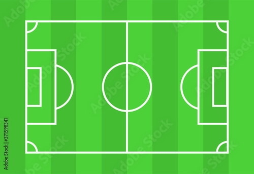 MobileGreen football field template. Sports soccer field vector background. Vector illustration EPS 10.