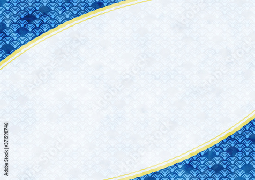 和柄・青海波