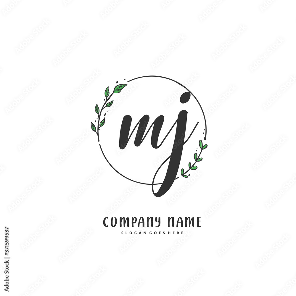 M J MJ Initial handwriting and signature logo design with circle. Beautiful design handwritten logo for fashion, team, wedding, luxury logo. M J MJ Initial handwriting and signature logo design with circle. Beautiful design handwritten logo for fashion, team, wedding, luxury logo.
