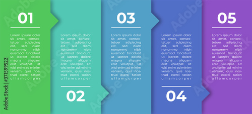Timeline infographics template. Presentation business infographic with 5 options. Vector design for brochure, diagram, workflow, web design, flyer.