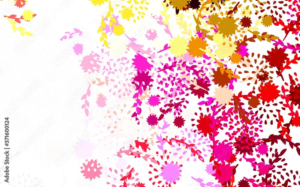 Light Multicolor vector natural pattern with flowers