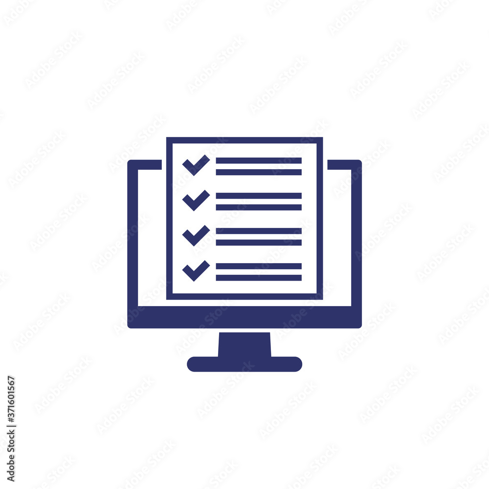 checklist, project management software icon on white checklist, project management software icon on white
