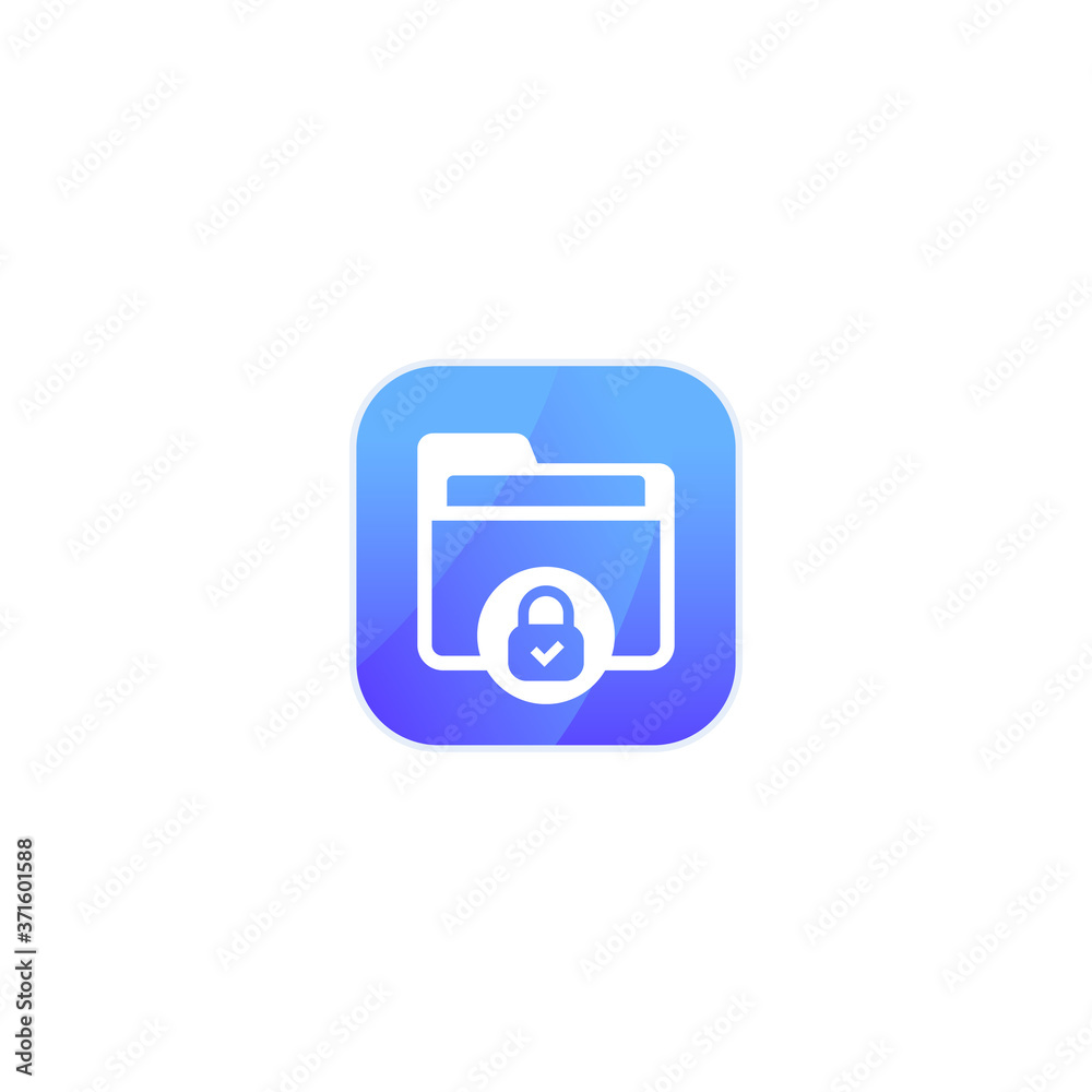 confidential folder, protected data vector icon confidential folder, protected data vector icon