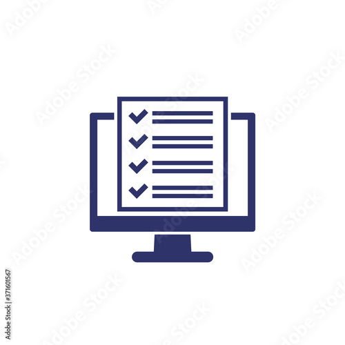 checklist, project management software icon on white